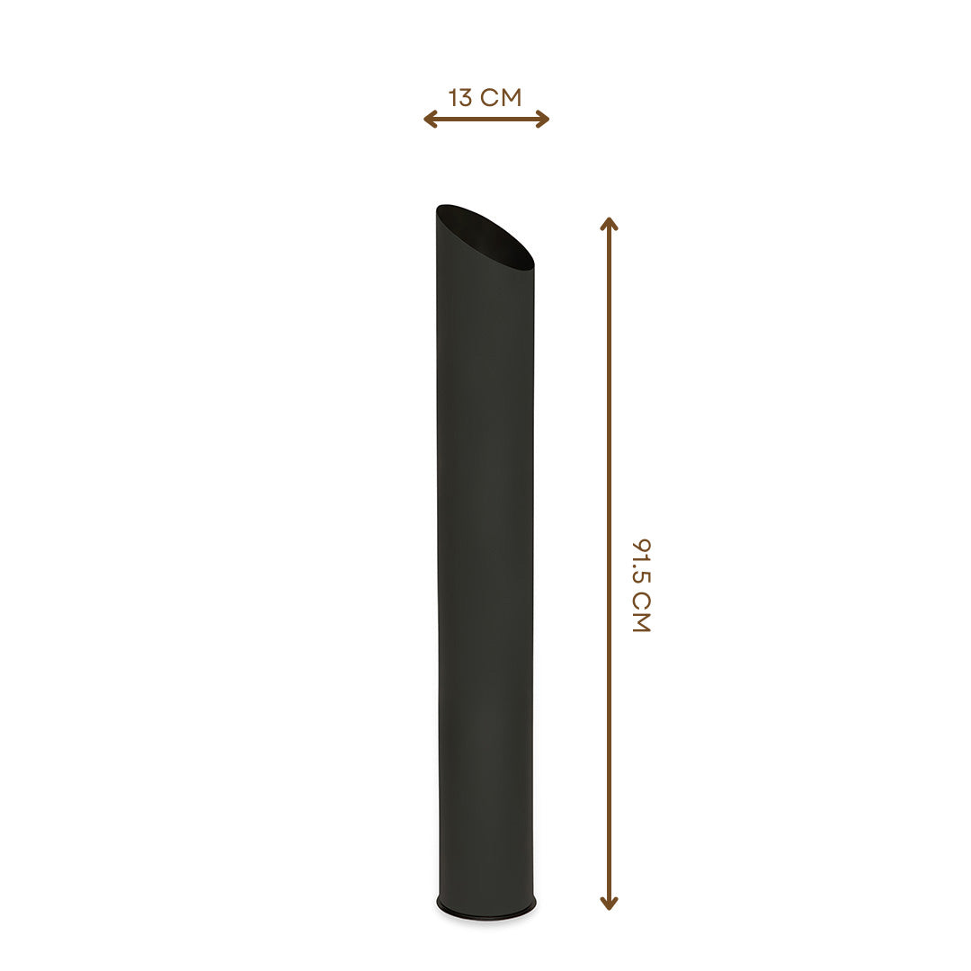 Onyx Beveled Floor Vase Large